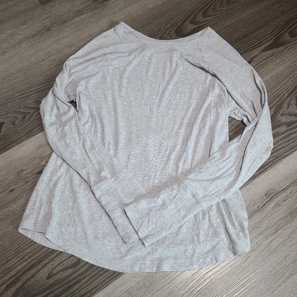 aerie Tops - Offline By Aerie Grey Long Sleeve Top Size L